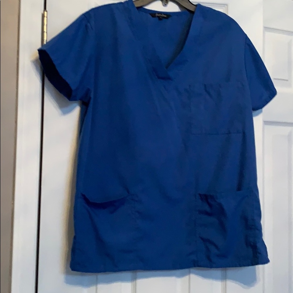 Royal blue scrub set